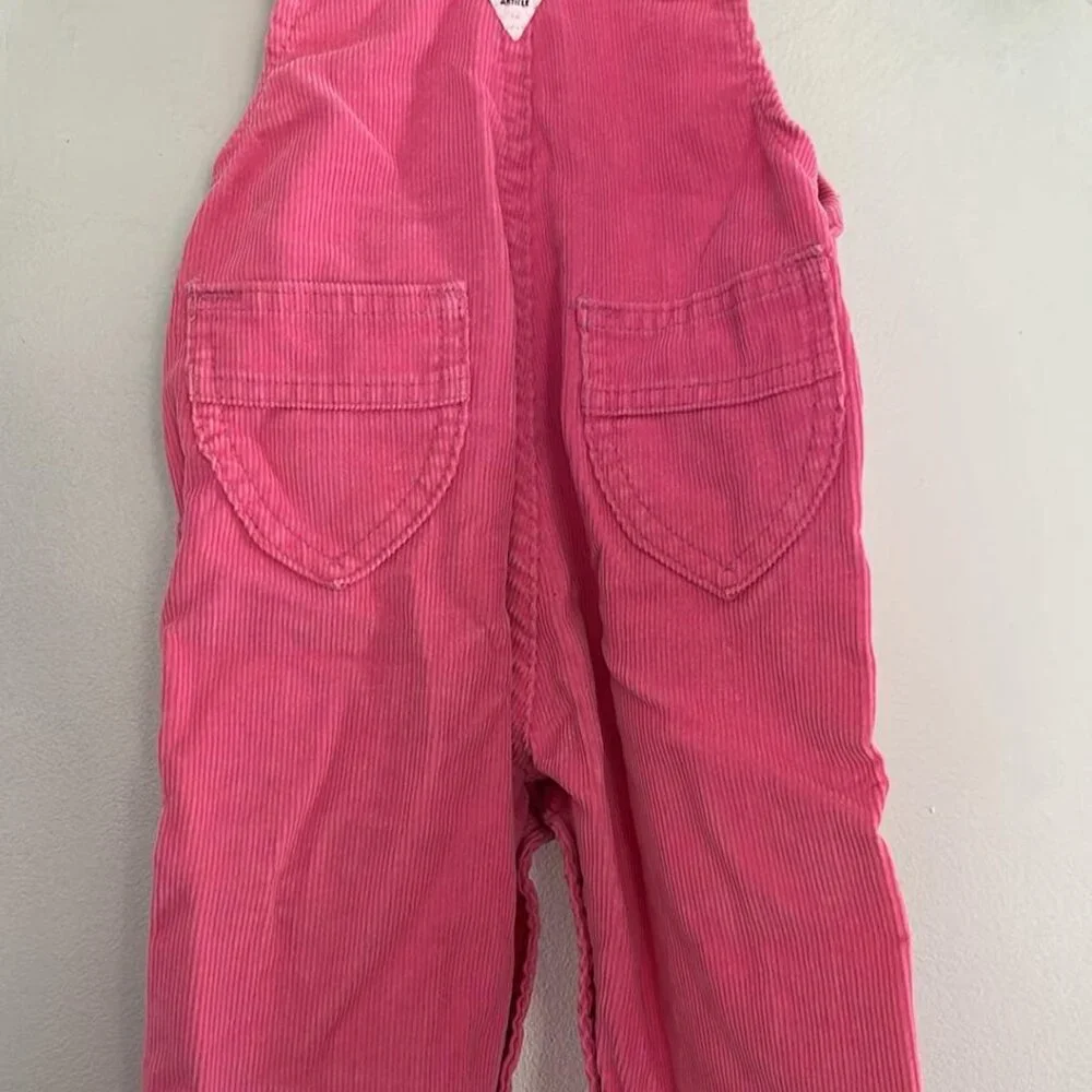 Carter Pink Corduroy Overalls 18MTH Snap Crotch Toddler  ***EUC Condition: SEE P